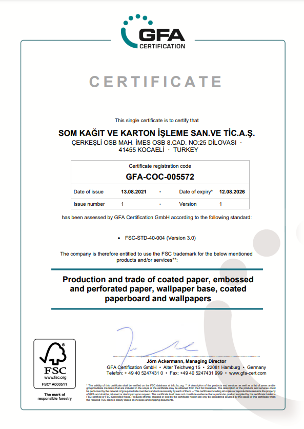 Som Paper | Certificates